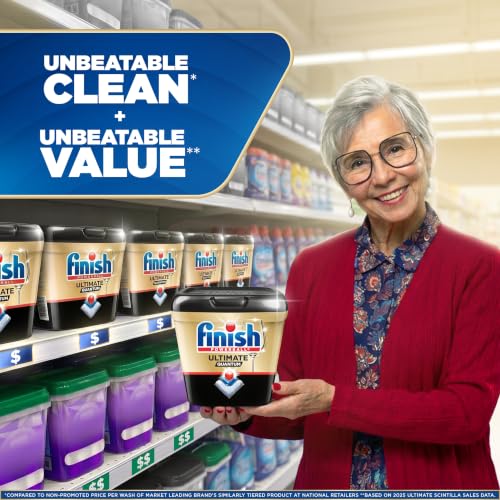 Finish Quantum Ultimate Infinity Shine Dishwasher Detergent Pods, 62 Tabs