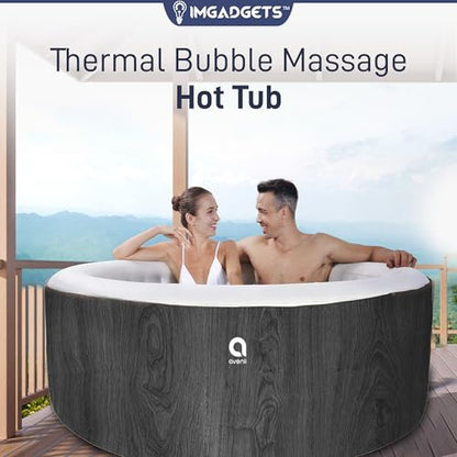 Inflatable Hot Tub | 3 Person Whirlpool Spa w/Air Jets & Dual-Heating