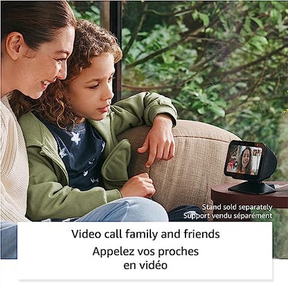 Amazon Echo Show 5 (newest model), Smart display with deeper bass and clearer sound, Designed for Alexa+, Glacier White
