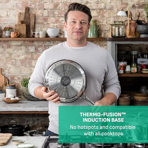 Jamie Oliver by Tefal Cooks Direct Nonstick Frying Pans Nonstick, 3-Pc Set