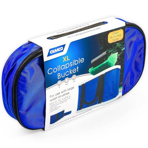 Camco 42973 Rectangular Collapsible Wash Bucket