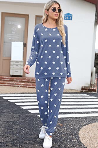 VINTATRE Womens Pajama Sets Ladies Pjs Set Soft Pyjamas with Pockets