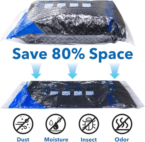 16Pack Vacuum Travel Bags with Portable Electric Pump,(2J/2L/2M2S/4 ROLLER BAG/4 SMALL ROLLER BAG),Travel Vacuum Bag with Pump, vacuum seal bags for clothing travel
