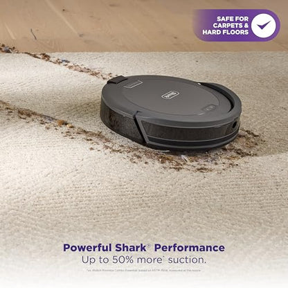 Shark Navigator Robot Vacuum, SmartPath Navigation, Steel Grey, RV2110CA | SmartPath Navigation, Up to 50% More Suction, Detects & Avoids Objects, Anti-Hair Wrap, Wi-Fi, Carpets & Hard Floors