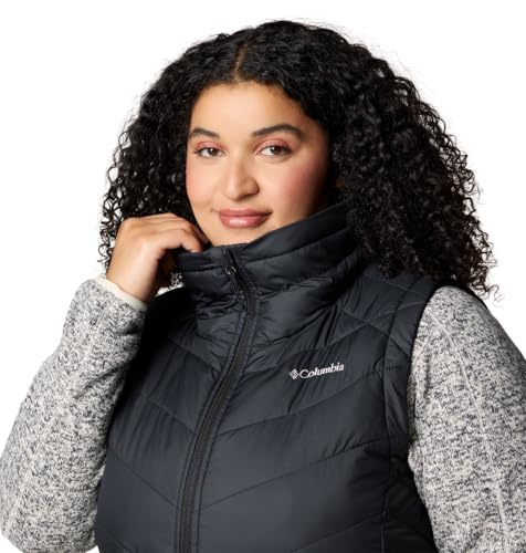Columbia Womens Heavenly II Long Vest, Black, Medium