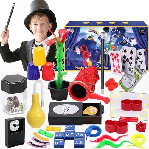 Skirfy Magic Kit - Magic Tricks for Kids Age 6-8, Perfect Magic Toys for Kids for Kids Boys Girls