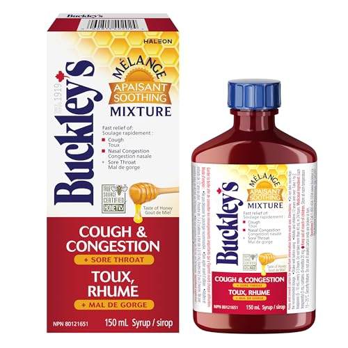 BUCKLEY'S Soothing Mixture Syrup for Cough, Congestion & Sore Throat, 150ml