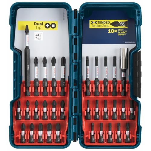 Bosch 32 Piece Impact Tough Screwdriving Bit Set SBID32 (SBID32L)