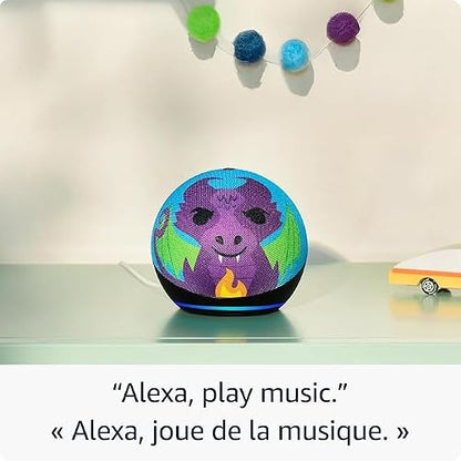 Amazon Echo Dot Kids (newest model), Designed for kids, with parental controls, Designed for Alexa+, Owl