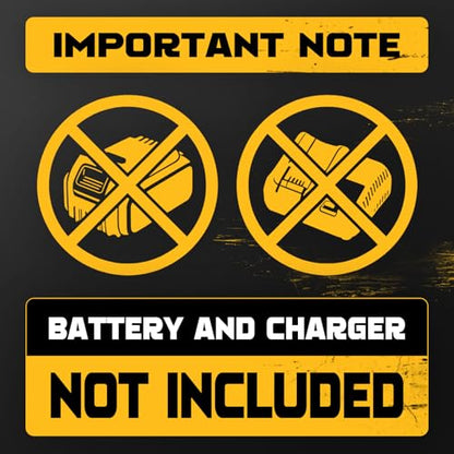 LIVOWALNY Cordless LED Work Light Compatible with Dewalt 20v Battery, 112W 11200LM Flashlight, Portable LED Flood Battery Light with USB A & USB C Charging Output Port for Emergency
