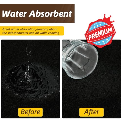 JSEI Non-Slip Bathroom Rugs, 2PCS Non-Slip, 24"x36"+24"x60", Black