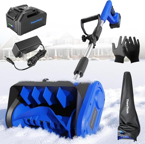 ThawTech Cordless Electric Snow Shovel with Adjustable Directional Plate