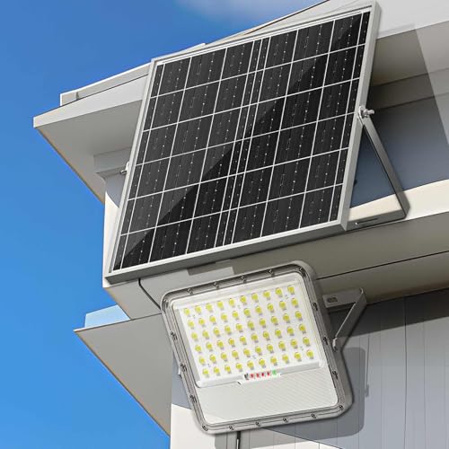 ICOFRU Solar Flood Lights Outdoor 20000 Lumens Die-Cast Aluminum Material