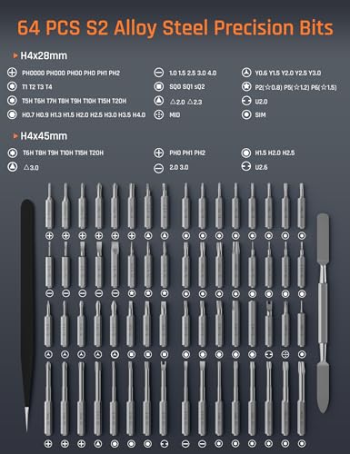 Soleilwear 70-in-1 Mini Electric Screwdriver Set, Precision Screwdriver
