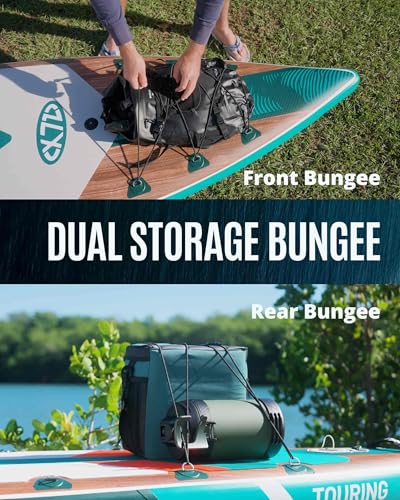 ZLX Inflatable Paddle Board, 11'6" Stand Up Paddleboard for Beginners, Wide SUP with Stable Center Fin, Non-Slip Deck Pad, All Skill Levels, 500LBS