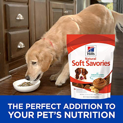 Hill's Natural Soft Savories, All Life Stages, Dog Treats, 8 oz Bag