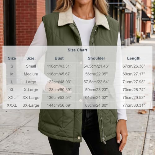 Generic Ladies Winter Vest Packable Quilted Puffer Jackets Zip Up Coats