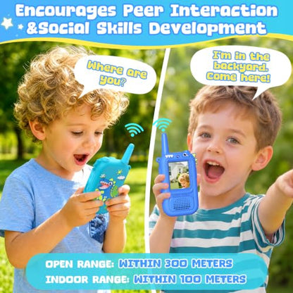 Wootoy Video Walkie Talkies for Kids, Toys for 3 4 5 6 7 Year Old Boy Gifts