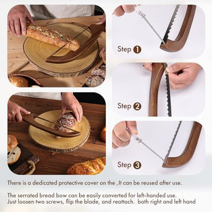 RAPSAKEMOH Bread Knife for Homemade Bread,Sourdough Bread Knife