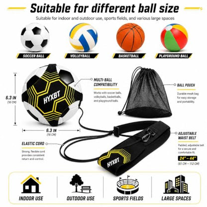 Soccer Trainer Adjustable Waist Belt for Soccer Volleyball Football