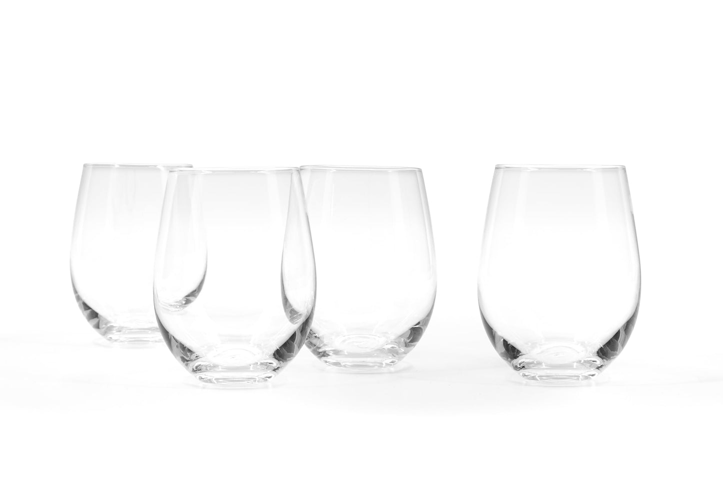 Pfaltzgraff - Wine Glasses, 100% Lead-Free Crystal, Stemless Glasses, Perfect Kitchen Essentials (18.2 fl oz, 4-Pack)