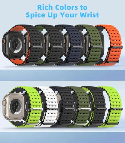 MoKo Upgraded Ocean Band Compatible with Apple Watch 42/44/45/46/49mm