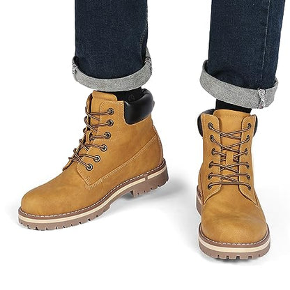 Bruno Marc Men's Winter Boots Snow Boots,Yellow,11