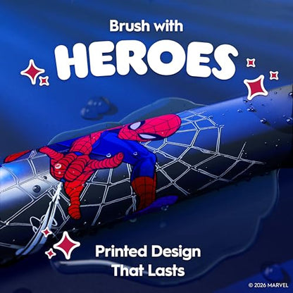 Oral-B iO Kids Rechargeable Electric Powered Toothbrush, Spiderman with 1 Gentle Care Brush Head - Automatic Pressure Sensor to Protect Gums - 3 Cleaning Settings - 2 Min Music Timer - 28 Day Battery Life