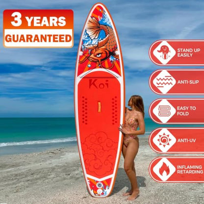 FunWater Stand Up Paddle Board Ultra-Light Paddleboard with Inflatable SUP Accessories for Adults & Youth of All Skill Levels