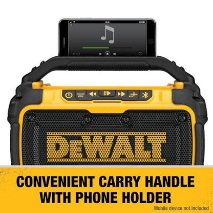 DEWALT 20V MAX* Bluetooth Speaker for Jobsite, Tool Only (DCR010)