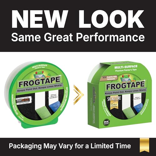 FrogTape 1358463 Multi-Surface Painting Tape, Green, 0.94-Inch x 60-Yard Roll
