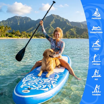 FEATH-R-LITE Inflatable Stand Up Paddle Board with Beginner SUP Accessories