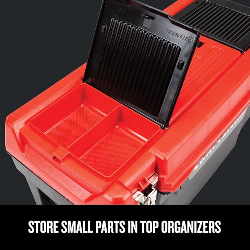 CRAFTSMAN® 20 in. Plastic Toolbox, with Metal Latches, Top Organizers and Removeable Tray (CMST20901)
