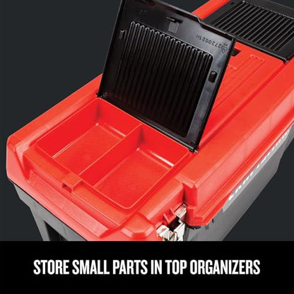 CRAFTSMAN® 20 in. Plastic Toolbox, with Metal Latches, Top Organizers and Removeable Tray (CMST20901)