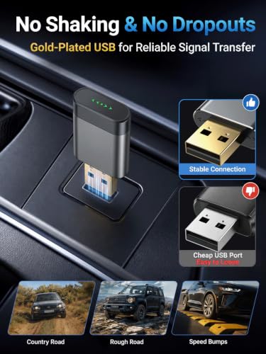 Mini Wireless CarPlay & Android Auto Dongle for Digital Media Receivers