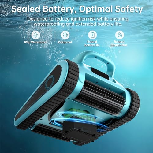 NexTrend Pool Cleaner Robot, Inground Pool Vacuum with 150 Mins Runtime