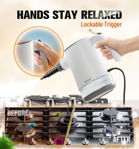 Handheld Steam Cleaner for Home, 3s Instant Heat Pressurized Steamer