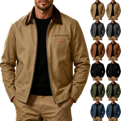 Generic Mens Winter Jackets Quilted Lined Work Jacket Warm Outerwear Coats
