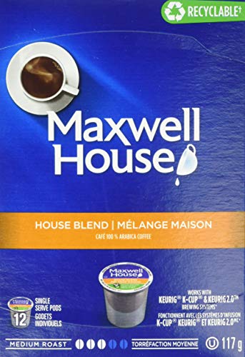 Maxwell House, Mélange maison, 12 Capsules de café K-Cup®, caisse de 6