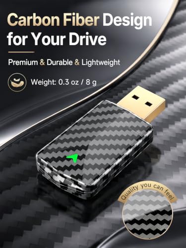 Wireless CarPlay & Android Auto Dongle, Convert Wired to Wireless Car Play