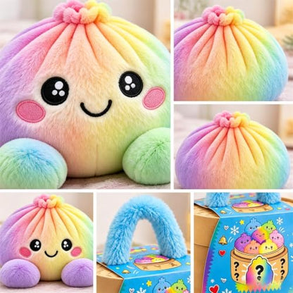 Dumpling Pillow Squishy Jumbo Plush Dumplings Cute | Christmas Halloween Dumplings Squishies,Soft Plush,Large Fuzzy Pillows,Home Office Decor,for Holiday Birthday Party Favors