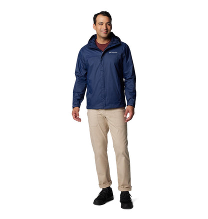 Columbia Men's Watertight II Waterproof Rain Jacket, Collegiate Navy, Large