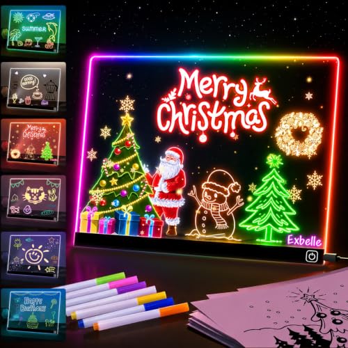Exbelle16“ LED Drawing Board for Kids Birthday Gift 7 Colors Light