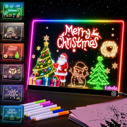 Exbelle16“ LED Drawing Board for Kids Birthday Gift 7 Colors Light