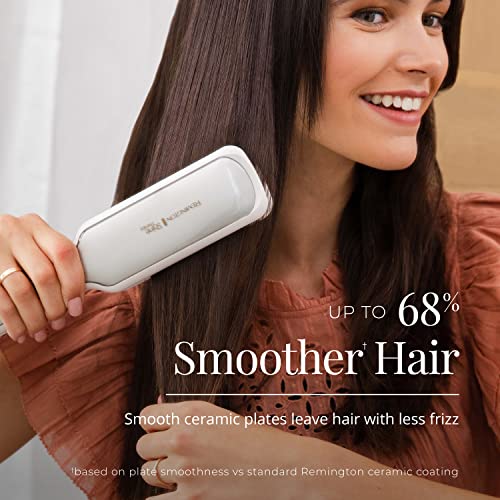 Remington Shine Therapy 2 Inch Hair Straightener, Argan Oil & Keratin | Argan Oil and Keratin Infusion for Smooth Styling, Fast Heat-up, Ideal for Hair Straightening and Styling