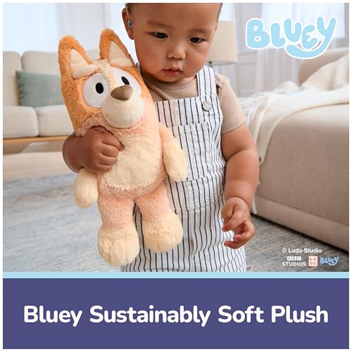 GUND Bingo Sustainably Soft Plush, Made with Recycled Materials, Stuffed Animals for Kids & Toddlers, Orange, 13”