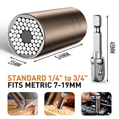 BIIB Birthday Gifts for Men Dad HusbandUniversal Socket Stocking Stuffers
