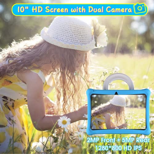 sgin tablet Kids Tablet,10.1 inch Tablet for Kids with Blue Protective Case
