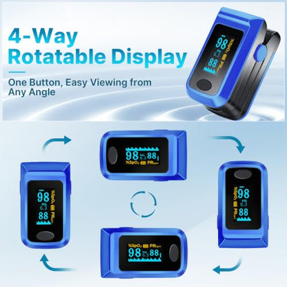 Keanor Pulse Oximeter Fingertip Oxygen Monitor for SpO2 & Pulse Rate