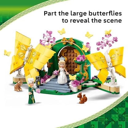 LEGO Wicked Glinda's Wedding Day Building Toy - Pretend Playset with 2 Minidolls, 2 Animal Toy Figures, & 2 Poseable Butterflies - Building Blocks for Kids, Ages 8+ - Gift for Girls & Boys - 75688